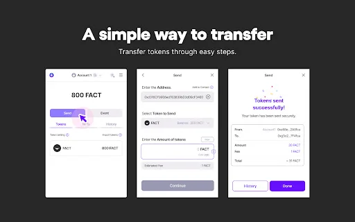 I-download ang FACT Wallet – Ligtas at Mabilis na Crypto Wallet - Screenshot 3