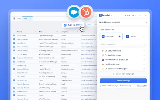 I-download ang lemlist Extension – Pagpapahusay ng Sales Workflow - Screenshot 2
