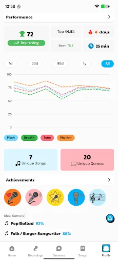 Download Singing Coach AI – Pagbutihin ang Iyong Boses Ngayon - Screenshot 5