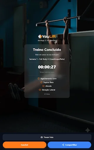 I-download ang Youlift: Força e Hipertrofia – Training Plan na Libre - Screenshot 16