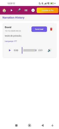 I-download ang AI Voice Cloning – Gumawa ng Natural na Boses - Screenshot 4