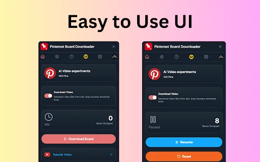 Pinterest Board Bulk Downloader: I-download ang Pins at Videos - Screenshot 4
