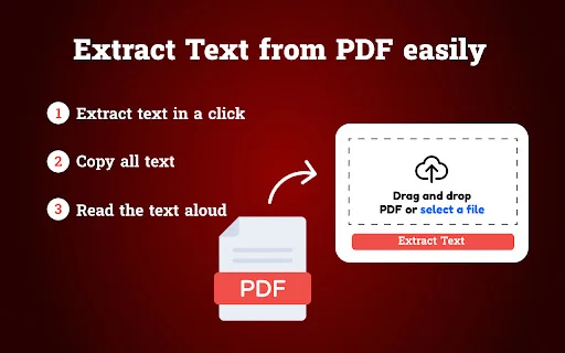 PDF to Text Converter – I-extract ang Text mula sa PDF nang Libre - Screenshot 1
