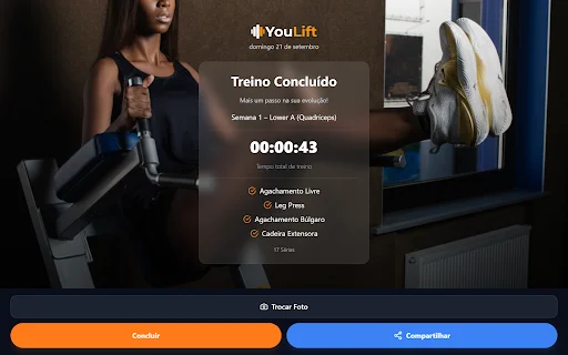 I-download ang Youlift: Força e Hipertrofia – Training Plan na Libre - Screenshot 9