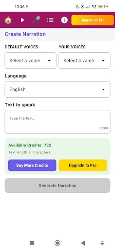 I-download ang AI Voice Cloning – Gumawa ng Natural na Boses - Screenshot 2