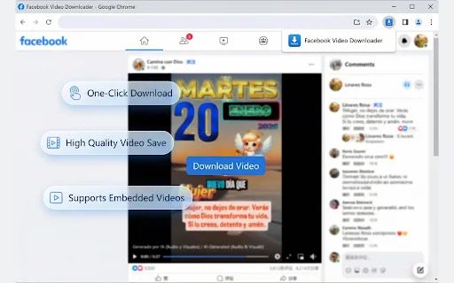 Facebook Video Downloader: I-download ang FB Videos at Reels nang Mabilis - Screenshot 1