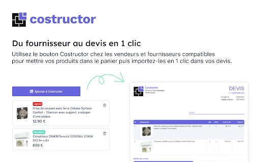 I-download ang Costructor: Import ng Produkto sa 1 Click - Screenshot 1