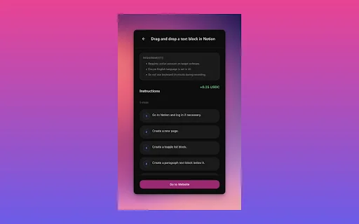 Zealy Browse: Kumita ng USDC sa Pag-browse sa Web – Download - Screenshot 2