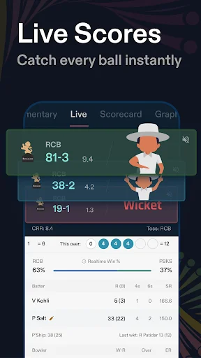 I-download ang CREX – Live Cricket Scores & Updates sa Android - Screenshot 2