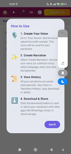 I-download ang AI Voice Cloning – Gumawa ng Natural na Boses - Screenshot 5