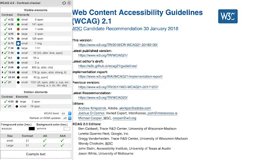 WCAG Color Contrast Checker: Suriin ang Accessibility ng Web - Screenshot 1