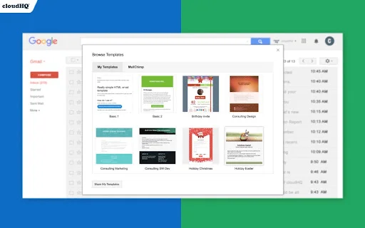 Gmail Email Templates ng cloudHQ – Gawa at Magpadala ng Propesyonal - Screenshot 2